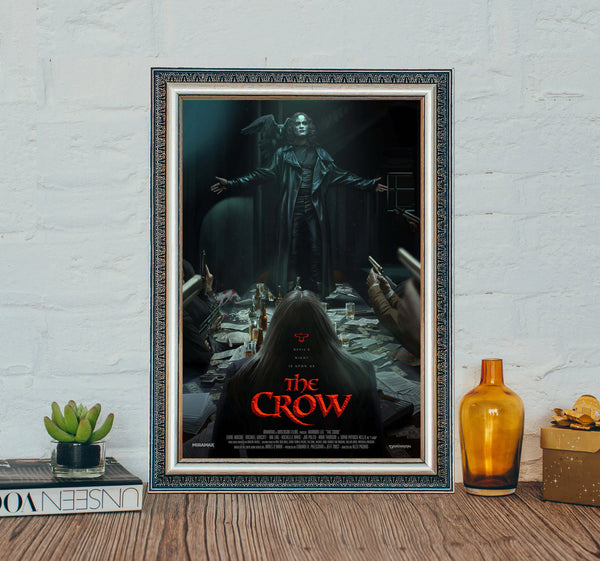 The Crow Movie Poster, Brandon Lee Poster, The Crow 1994 Movie Poster, Classic Vintage Canvas Cloth Photo Print 1687187990