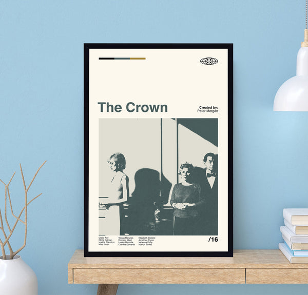 The Crown Tv Series Poster,  Tv Series Poster, Vintage Movie Poster, Minimalist Art, Vintage Poster, Modern Art, Home Decor, Movie Poster 1695603334