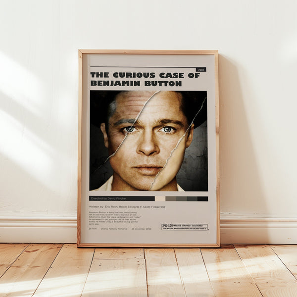 The Curious Case of Benjamin Button Poster, Cate Blanchett Wall Art, Minimalist Wall Decor, High Quality Print, Framed Options 1749194841