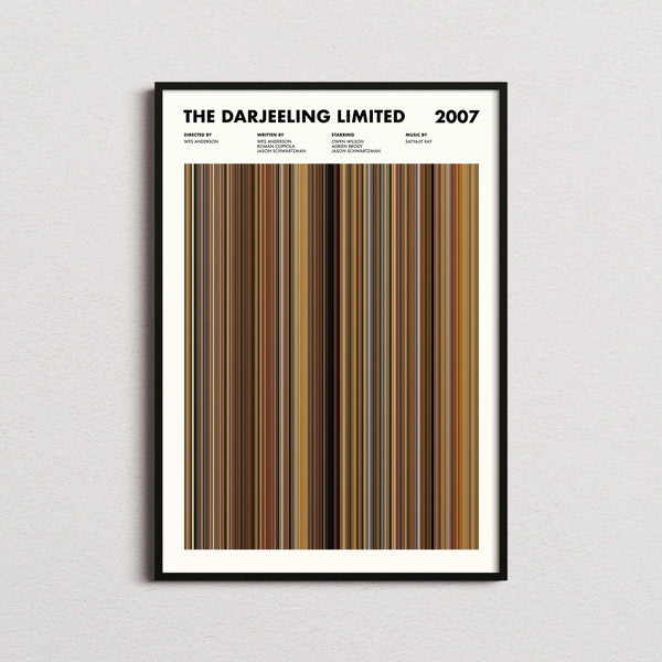 The Darjeeling Limited Movie Barcode Print, The Darjeeling Limited Print, The Darjeeling Limited Poster, The Darjeeling Limited Wall Art 1651613970