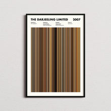 The Darjeeling Limited Movie Barcode Print, The Darjeeling Limited Print, The Darjeeling Limited Poster, The Darjeeling Limited Wall Art 1651613970