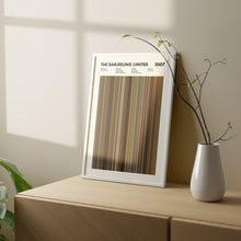 The Darjeeling Limited Movie Barcode Print, The Darjeeling Limited Print, The Darjeeling Limited Poster, The Darjeeling Limited Wall Art 1651613970