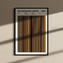 The Darjeeling Limited Movie Barcode Print, The Darjeeling Limited Print, The Darjeeling Limited Poster, The Darjeeling Limited Wall Art 1651613970