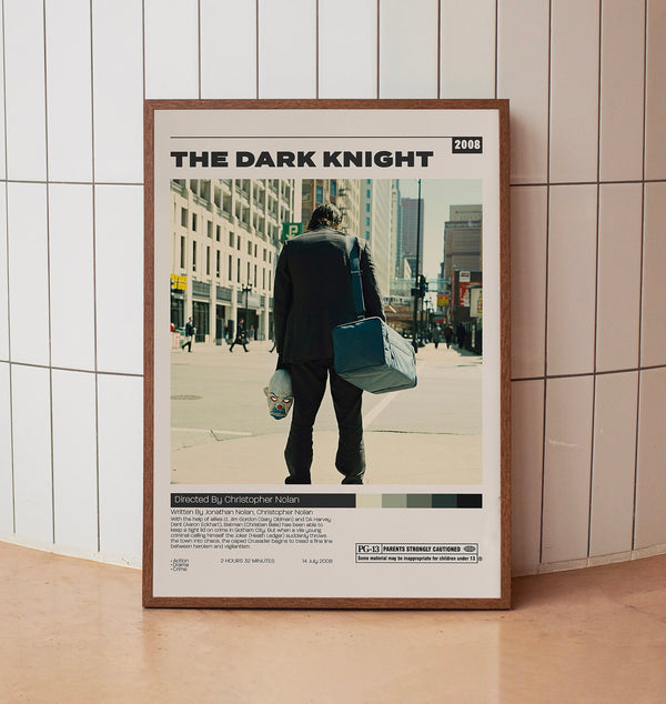 The Dark Knight,  Christopher Nolan ,Minimalist Movie Poster, Vintage Retro Art