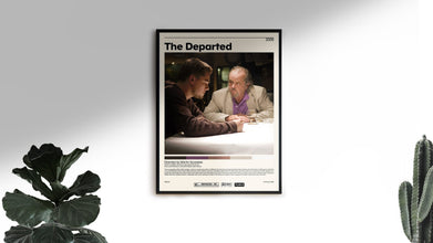 The Departed Movie Poster  Martin Scorsese, Minimalist Movie Poster, Vintage Retro Art Print, Custom Poster, Wall Art Print, Home Decor 1241118426