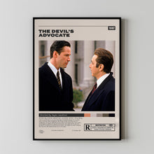 The Devil's Advocate, Taylor Hackford, Minimalist Movie Poster, Vintage Retro ArtFilm Poster
