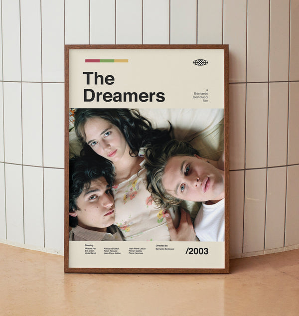 The Dreamers Wall Art Print -  Eva Green Film Movie Poster - Midcentury Modern Art 1439386083