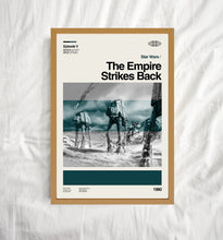 The Empire Strikes Back Poster, Star Wars Poster, Retro Poster, Midcentury Art, Minimalist Art, Vintage Poster, Movie Print, Wall Decor 1722260988
