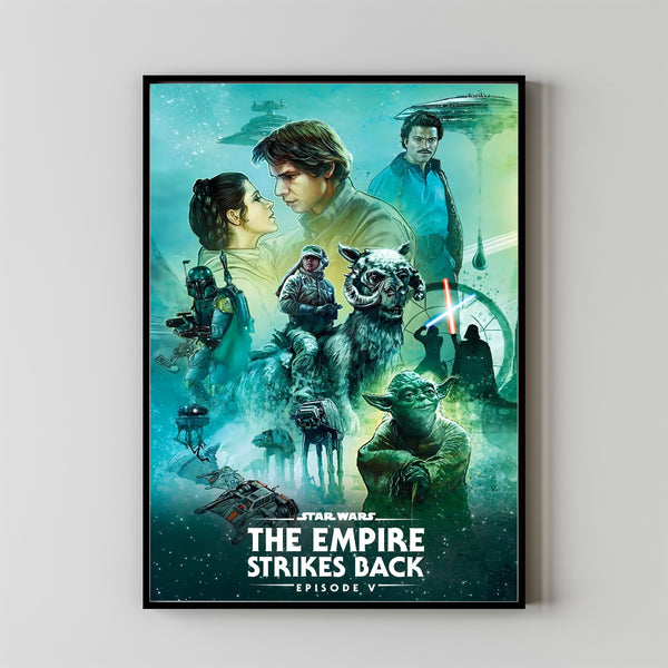 The Empire Strikes Back (1980) Poster Art Print Movie Posters Gift for Movie lovers 1