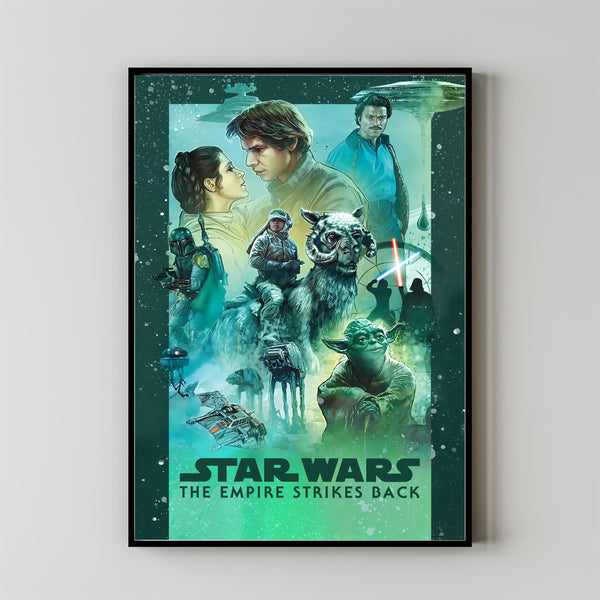 The Empire Strikes Back (1980) Poster Art Print Movie Posters Gift for Movie lovers 8