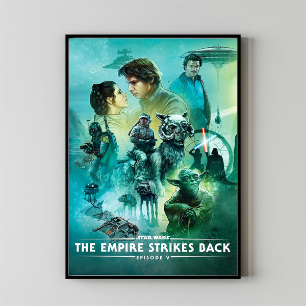 The Empire Strikes Back (1980) Poster Art Print Movie Posters Gift for Movie lovers 9