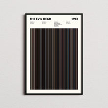 The Evil Dead Movie Barcode Print, The Evil Dead Print, The Evil Dead Poster, The Evil Dead Wall Art, The Evil Dead Art Print 1650045806