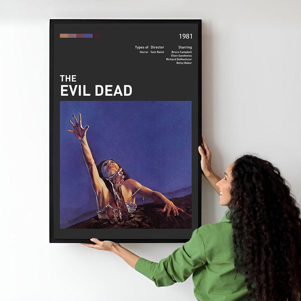 The Evil Dead Movie Poster  Minimalist  Midcentury Poster  Wall Art Print  Retro Movie Poster 1745617547 - Copy