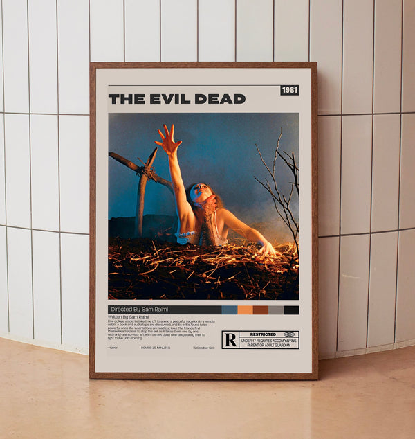 The Evil Dead Poster, Sam Raimi, Minimalist Movie Poster