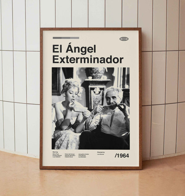 The Exterminating Angel (El Ángel Exterminador)  Vintage Movie Poster - Luis Buñuel- Minimalist Midcentury Wall Art Print
