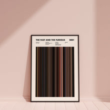The Fast And The Furious Movie Barcode Print, The Fast And The Furious Print, The Fast And The Furious Poster, Movie Fan Gifts, Movie Buffs 1631659945
