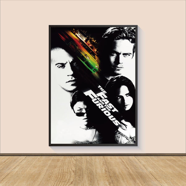 The Fast and the Furious Movie Poster Print, Canvas Wall Art, Room Decor, Movie Art, Gifts for HimHer, Movie Print, Art Print, Film Poster 1568862654