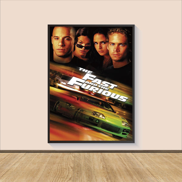 The Fast and the Furious Movie Poster Print, Canvas Wall Art, Room Decor, Movie Art, Gifts for HimHer, Wall Art Print, Art Poster For Gift 1568862508