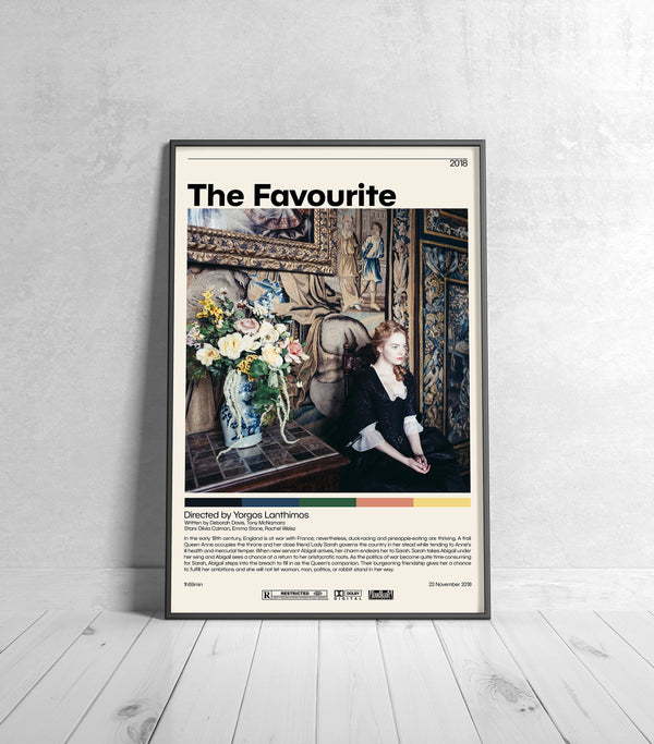 The Favourite Movie Poster  Yorgos Lanthimos, Minimalist Movie Poster, Vintage Retro Art Print, Custom Poster, Wall Art Print, Home Decor 1229321262