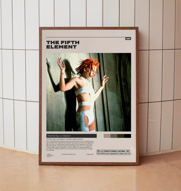 The Fifth Element Poster, Luc Besson, Minimalist Movie Poster