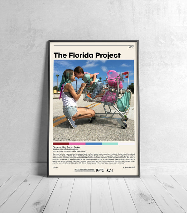 The Florida Project Movie Poster  Sean Baker, Minimalist Movie Poster, Vintage Retro Art Print, Custom Poster, Wall Art Print, Home Decor 1229321402