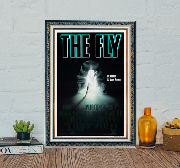 The Fly (1986) Movie Poster, Classic Movie The Fly Poster, Vintage Canvas Cloth Photo Print 1600095919