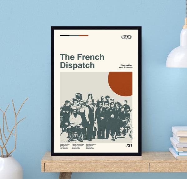 The French Dispatch Poster, Wes Anderson, Vintage Poster, Minimalist Movie Poster, Vintage Print, Custom Poster, Home Decor, Dad Gifts 1709836091