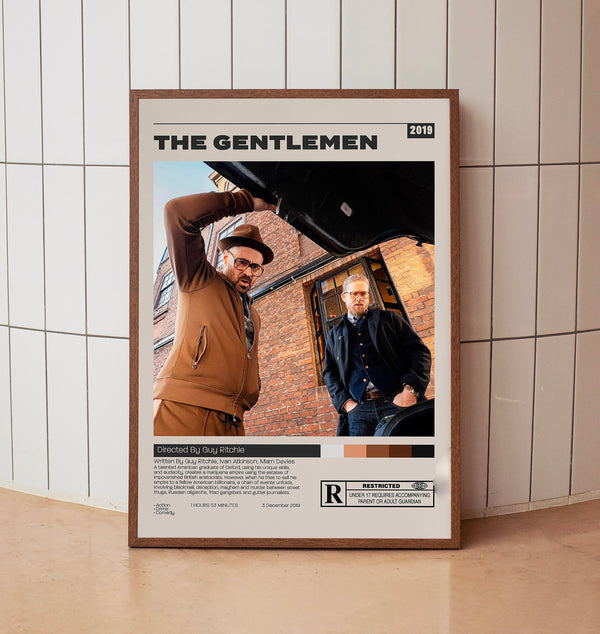 The Gentlemen, Guy Ritchie, Minimalist Movie Poster, Vintage Retro Art