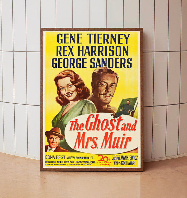 The Ghost and Mrs. Muir (1947) Movie  Poster, Room Decor, Home Decor, Art Poster