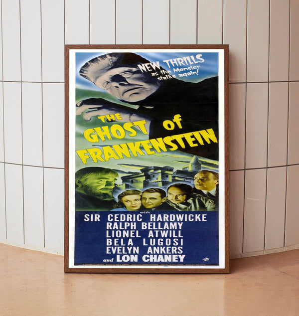The Ghost of Frankenstein (1942) Movie  Poster, Room Decor, Home Decor, Art Poster_DS09