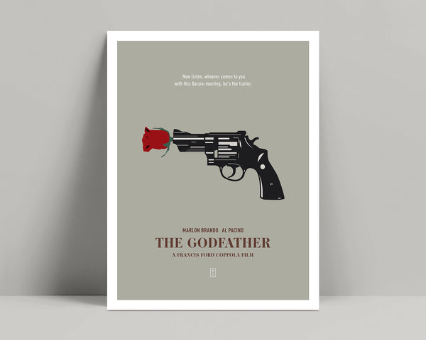 The Godfather - Minimalist Poster, The Godfather Print, Minimalist Print, Robert De Niro, Marlon Brando, Al Pacino, James Caan 607713504