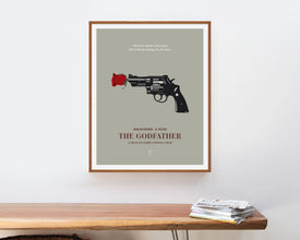 The Godfather - Minimalist Poster, The Godfather Print, Minimalist Print, Robert De Niro, Marlon Brando, Al Pacino, James Caan 607713504