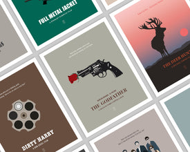 The Godfather - Minimalist Poster, The Godfather Print, Minimalist Print, Robert De Niro, Marlon Brando, Al Pacino, James Caan 607713504