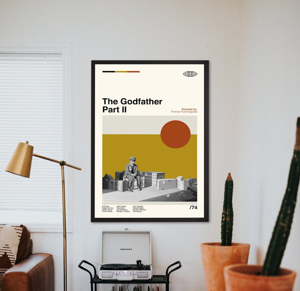 The Godfather Part II Poster, Retro Movie, Poster Print, Film Poster, Vintage Poster, Modern Art, Home Decor, Minimalist Art, Wall Decor