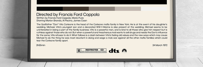 The Godfather Poster  Francis Ford Coppola, Minimalist Movie Poster, Vintage Retro Art Print, Custom Poster, Wall Art Print, Home Decor 996676562