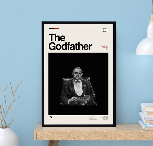 The Godfather Poster, Francis Ford Coppola, Retro Poster, Midcentury Art, Minimalist Art, Vintage Poster, Modern Poster, Wall Decor 1722268518