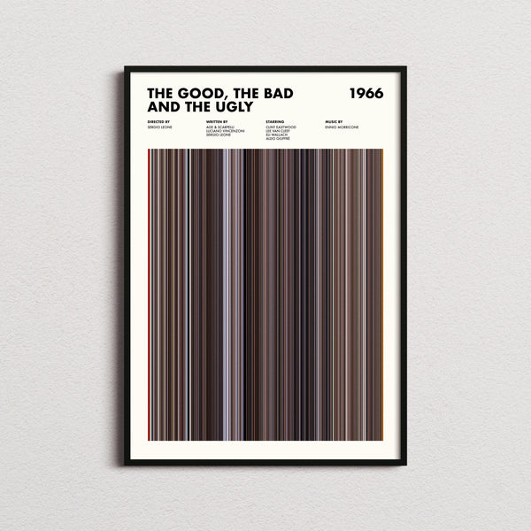 The Good The Bad And The Ugly Movie Barcode Print, The Good The Bad And The Ugly Print, The Good The Bad And The Ugly Poster 1664223767