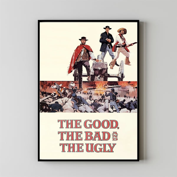 The Good, the Bad and the Ugly (1966) Poster Art Print Movie Posters Gift for Movie lovers