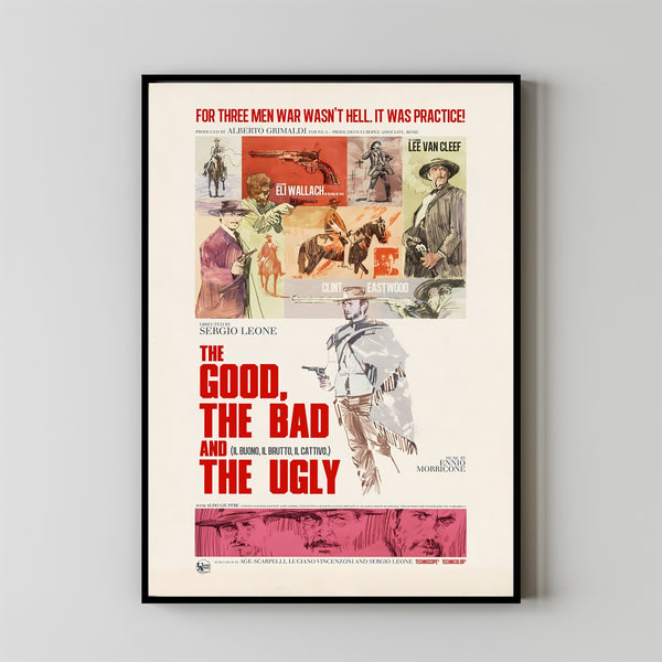 The Good, the Bad and the Ugly (1966) Poster Art Print Movie Posters Gift for Movie lovers 1