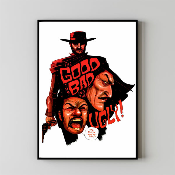 The Good, the Bad and the Ugly (1966) Poster Art Print Movie Posters Gift for Movie lovers 3
