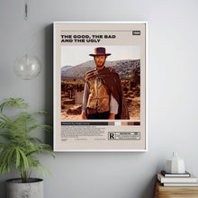 The Good, the Bad and the Ugly, Sergio Leone, Minimalist Movie Poster,Mid century modern