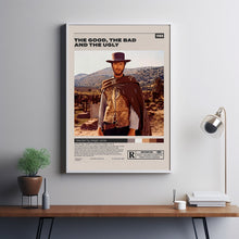 The Good, the Bad and the Ugly, Sergio Leone, Minimalist Movie Poster,Mid century modern