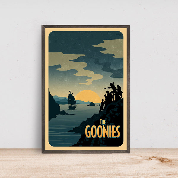 The Goonies 1985 Movie Poster High Quality Print, Wall Art, Room Decor, Home Decor, Art Poster For Gift, Living Room Decor, Vintage Film Art 1597988626