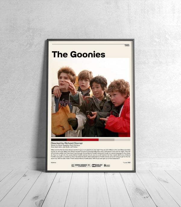 The Goonies Movie Poster  Richard Donner Minimalist Movie Poster, Vintage Retro Art Print, Custom Poster, Wall Art Print, Home Decor 1211083629