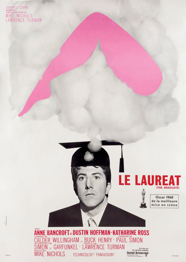 The Graduate - Le Laureat - Alternative French Film Movie Print Wall Art Poster 1579411379