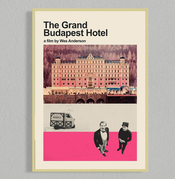 The Grand Budapest Hotel Mid Century Movie Poster  Film Posters  Minimalist Movie Poster    Wall Art Poster 1084493102