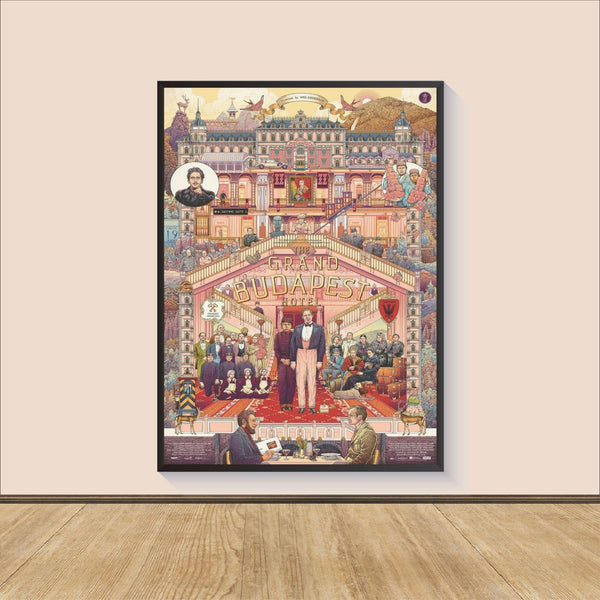The Grand Budapest Hotel Movie Poster Print, Canvas Wall Art, Room Decor, Movie Art, Gifts for HimHer, Wall Art Print, Art Poster For Gift 1557364886