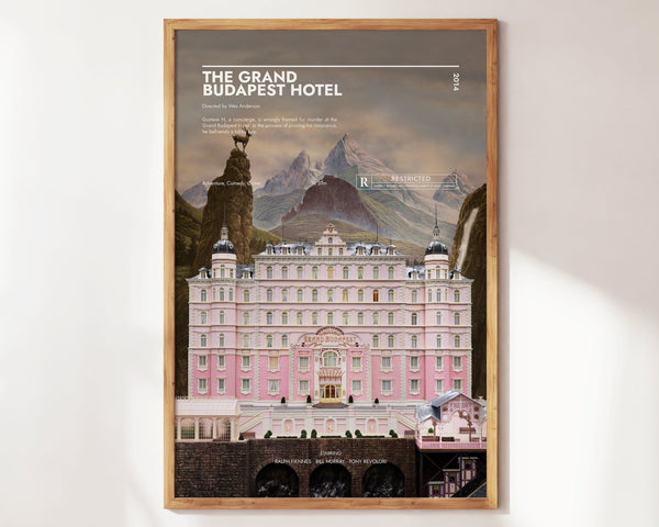 The Grand Budapest Hotel Poster  Art Print  Movie Posters  Gift for Movie lovers 1301520023