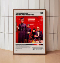 The Grand Budapest Hotel, Wes Anderson, Minimalist Movie Poster