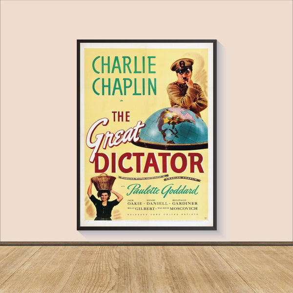 The Great Dictator Movie Poster Print, Canvas Wall Art, Room Decor, Movie Art, Gifts for HimHer, Wall Art Print, Art Poster For Gift 1557366854